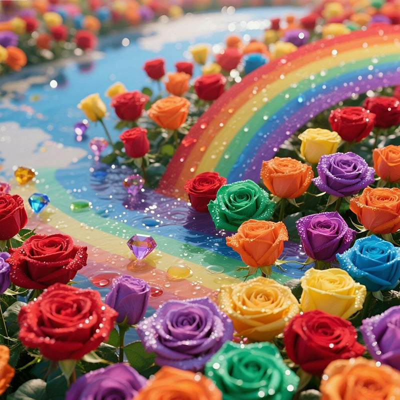 Rainbow Roses 1