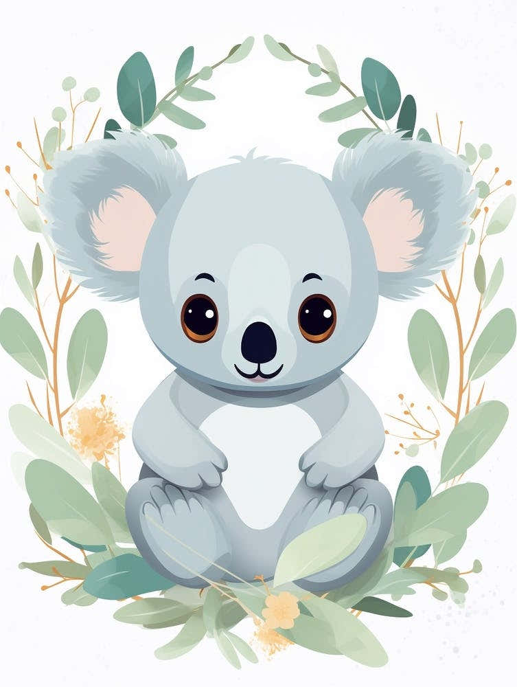 Baby Animal Illustration Koala 1