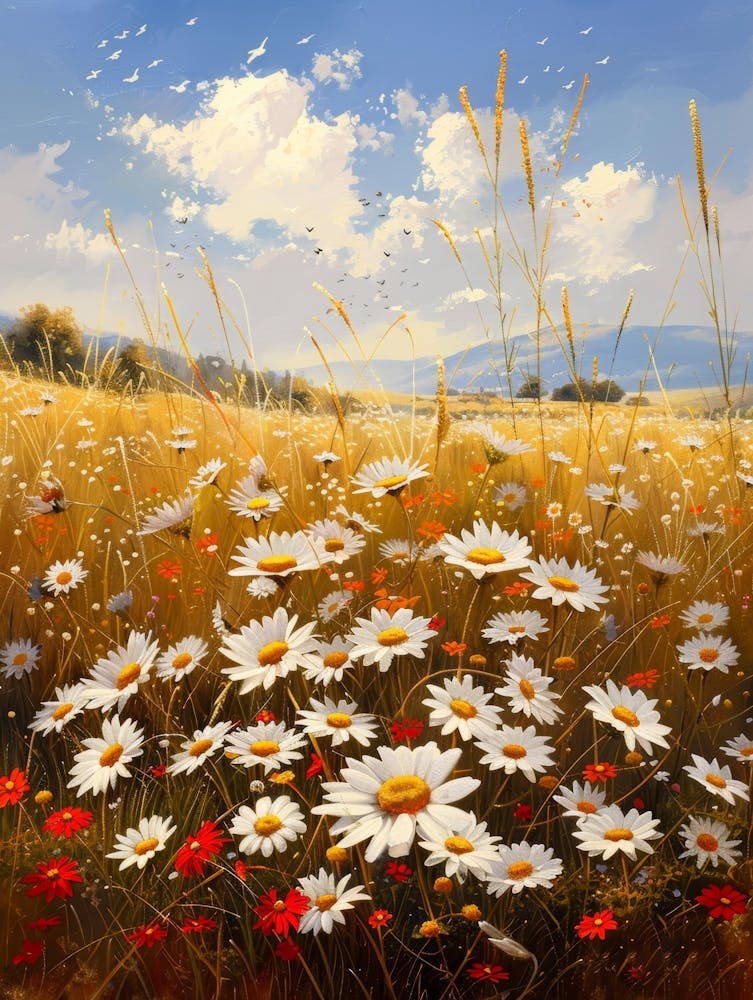 Daisies In The Meadow 4