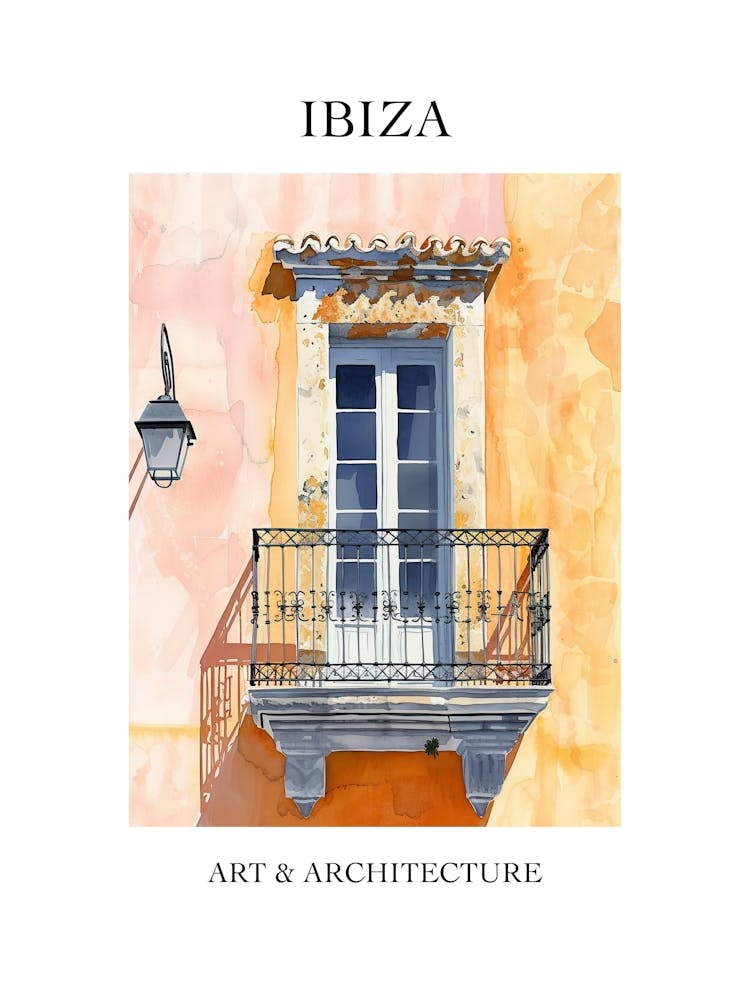 Ibiza Travel And Architecture Poster 2