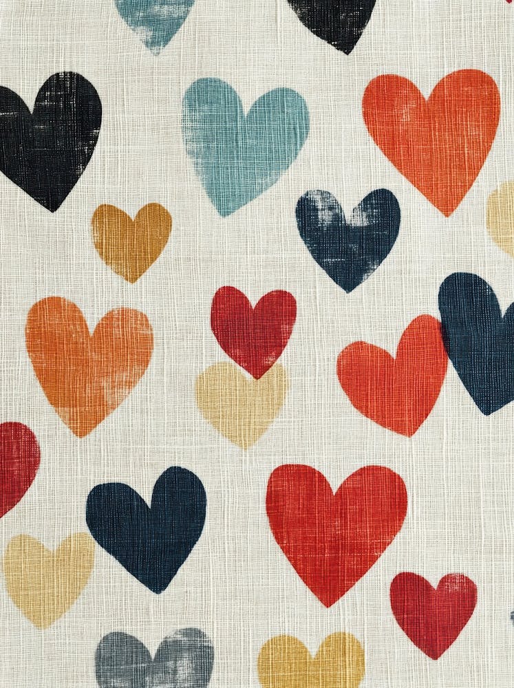 Hearts On Linen