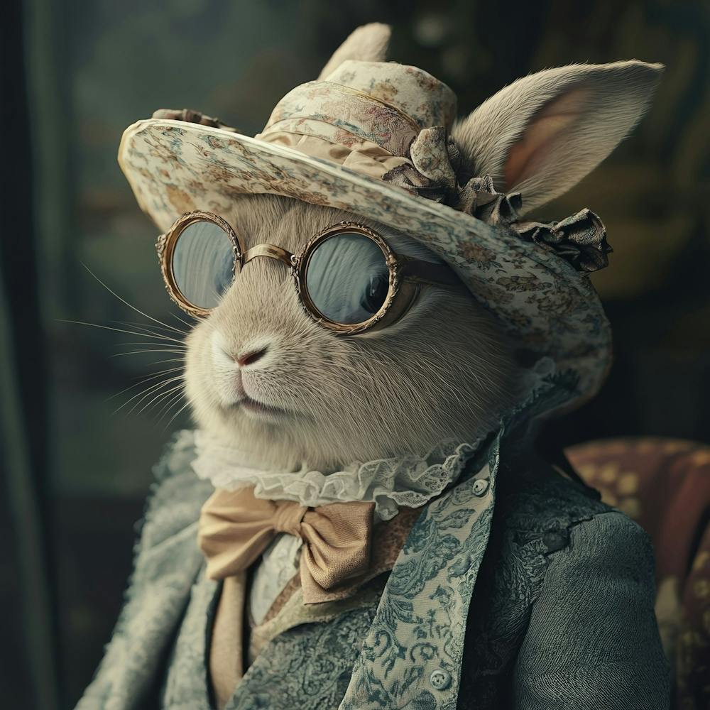 Rabbit In Hat Art