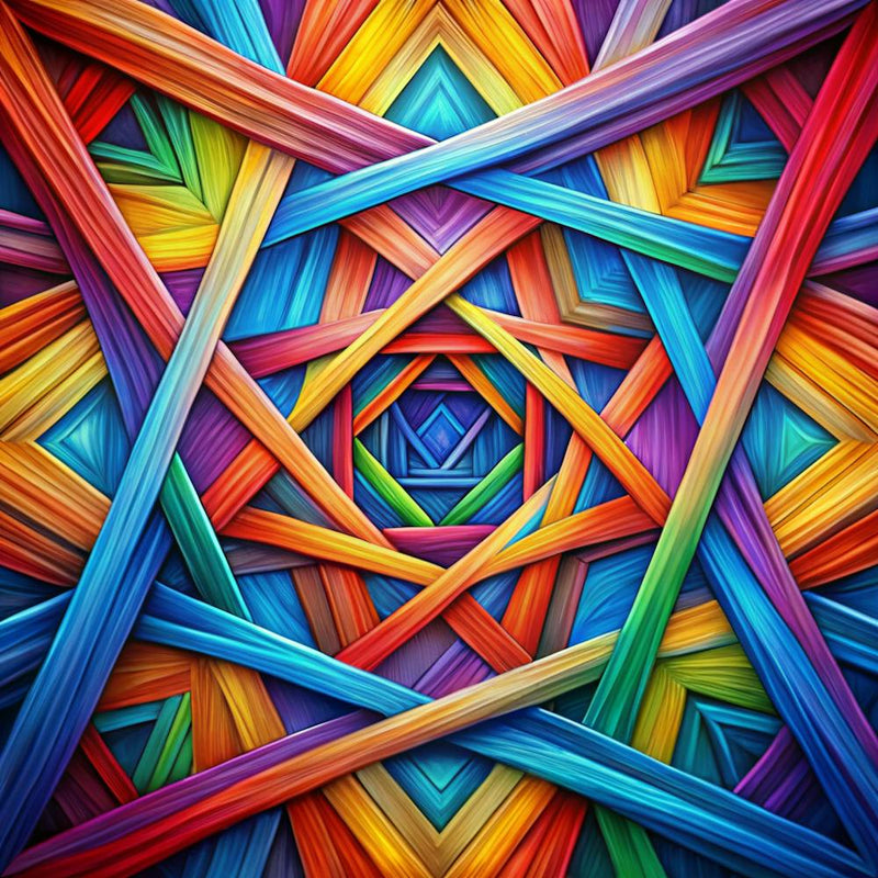 Abstract Painting This Painting Is Made Up Of In