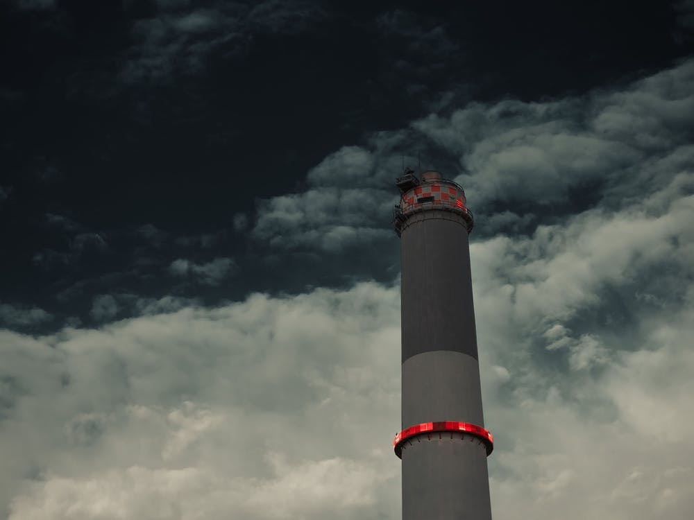 Close Up Of The Power Station Chimney Of Reading In Tel Aviv That In Israel