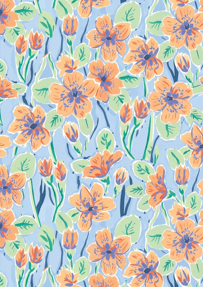 Strawberry Flower Print