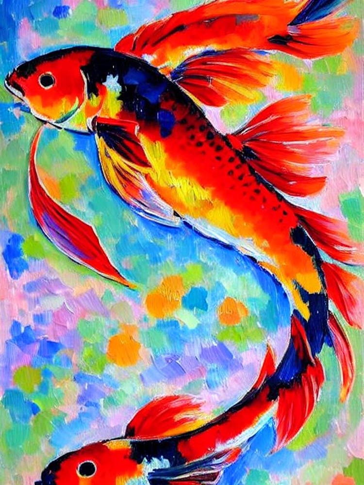Koi Fish II Matisse Inspired