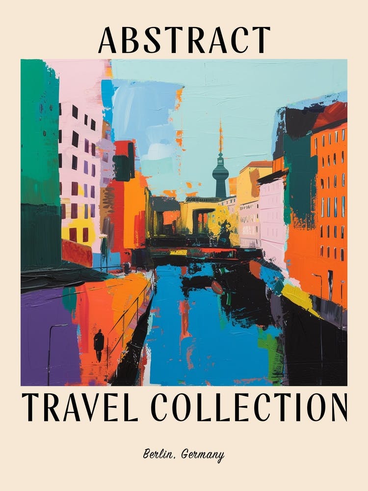 Abstract Travel Collection Poster Berlin Germany 3