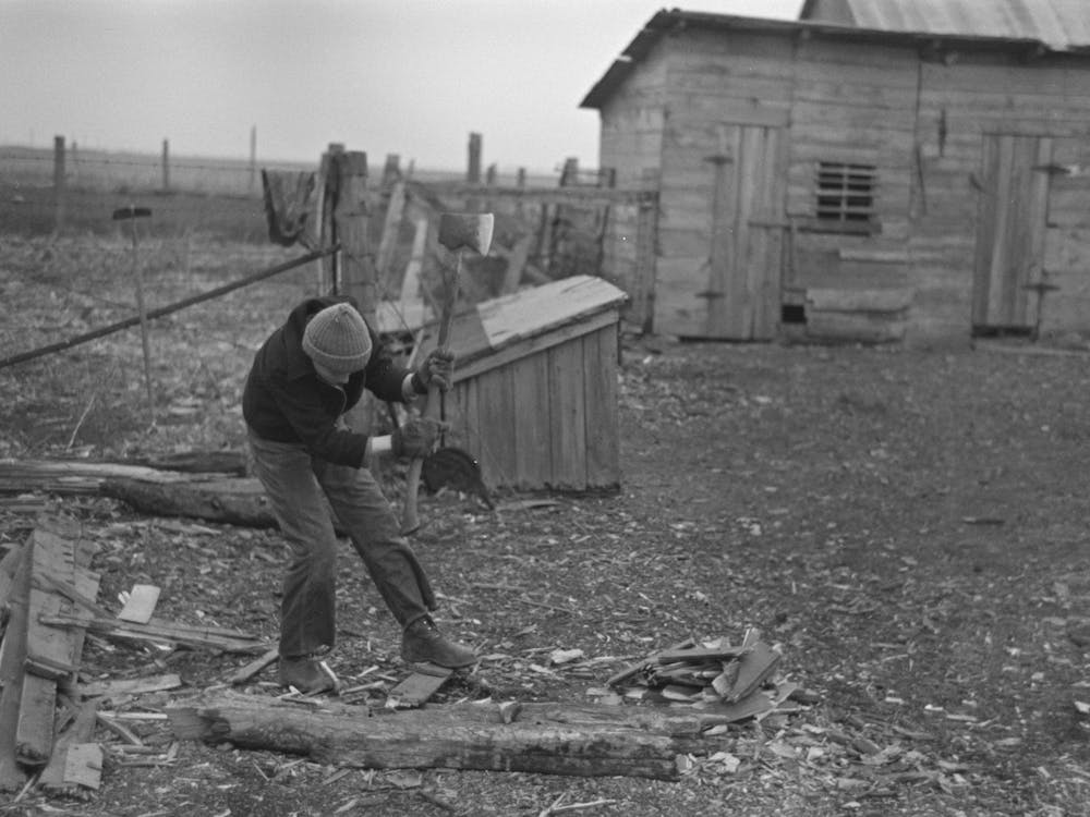 Untitled Photo, Possibly Related To Late Afternoon, One Of Tip Estes Sons Loading Tiles On A Wagon, Fowler