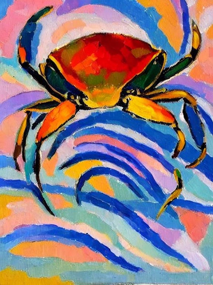 Blue Crab Matisse Inspired