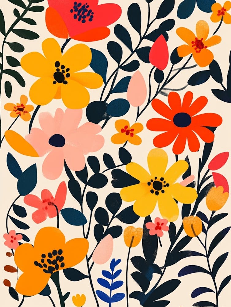 Abstract Floral Painting 3