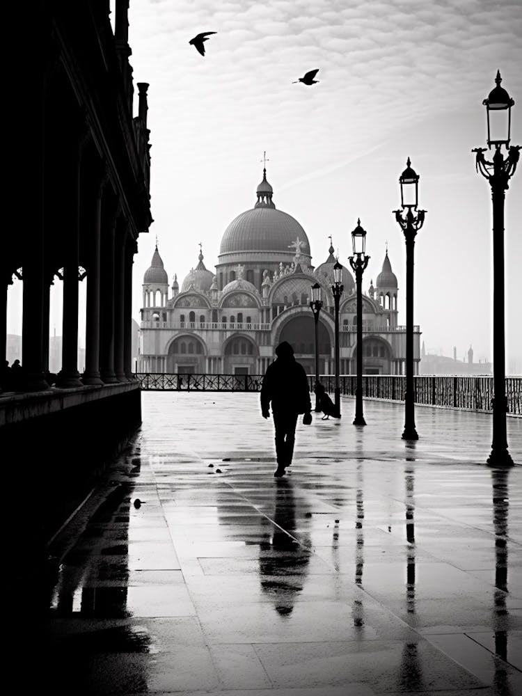 Venice, Italy,  Black And White Analogue Photography  2