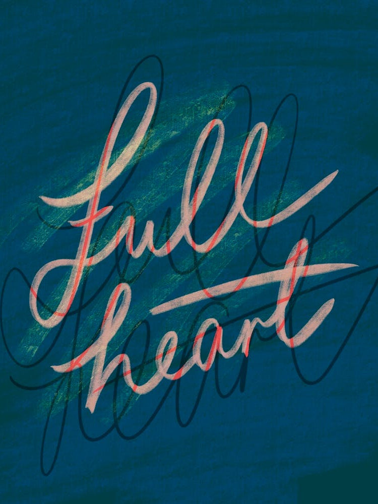 Full Heart - Navy Blue