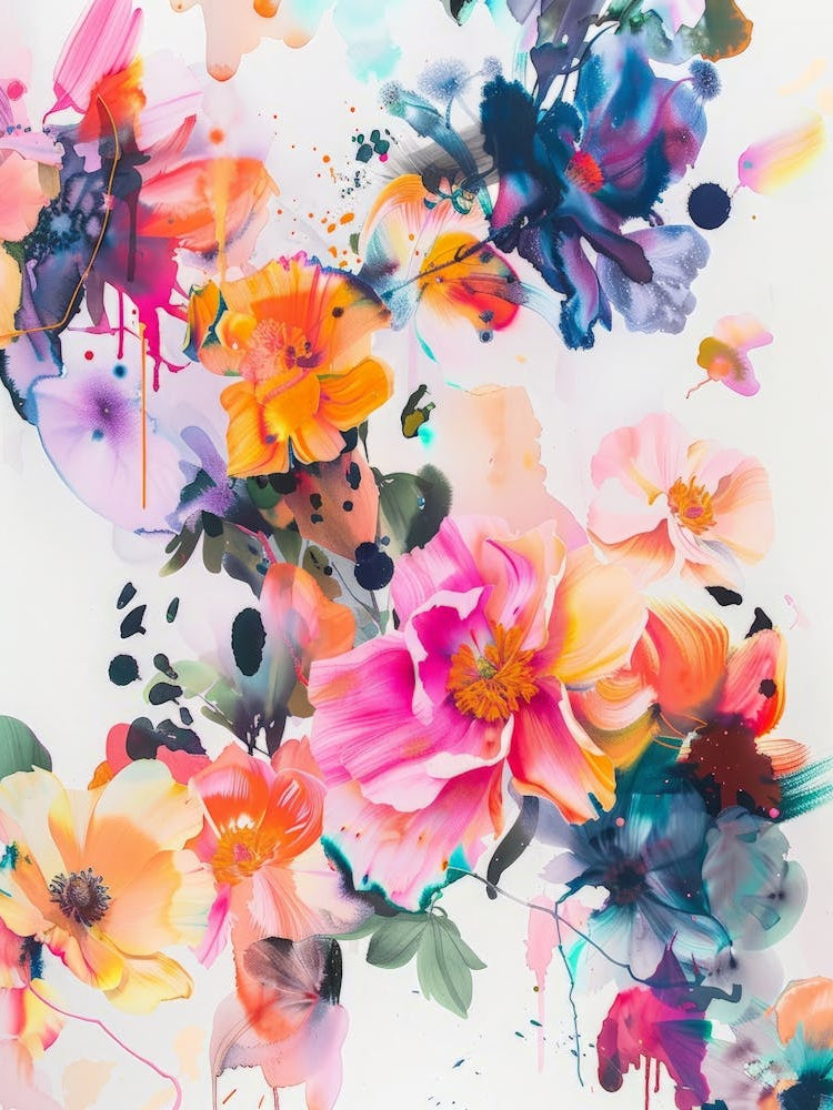 Abstract Floral Painting 7