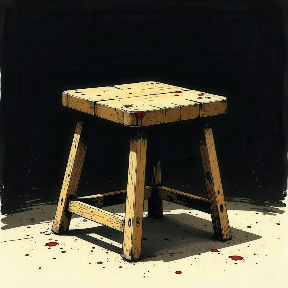 Stool With Blood On It 1