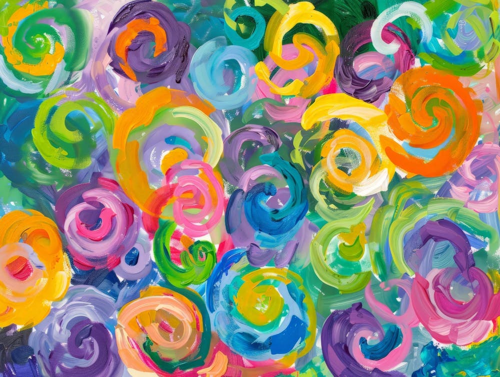 Volutes colorées 10