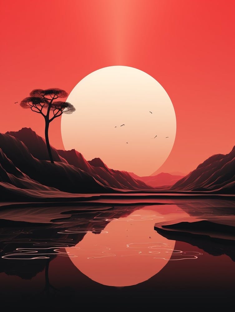 Surreal Abstrakt Minimalistisch 9