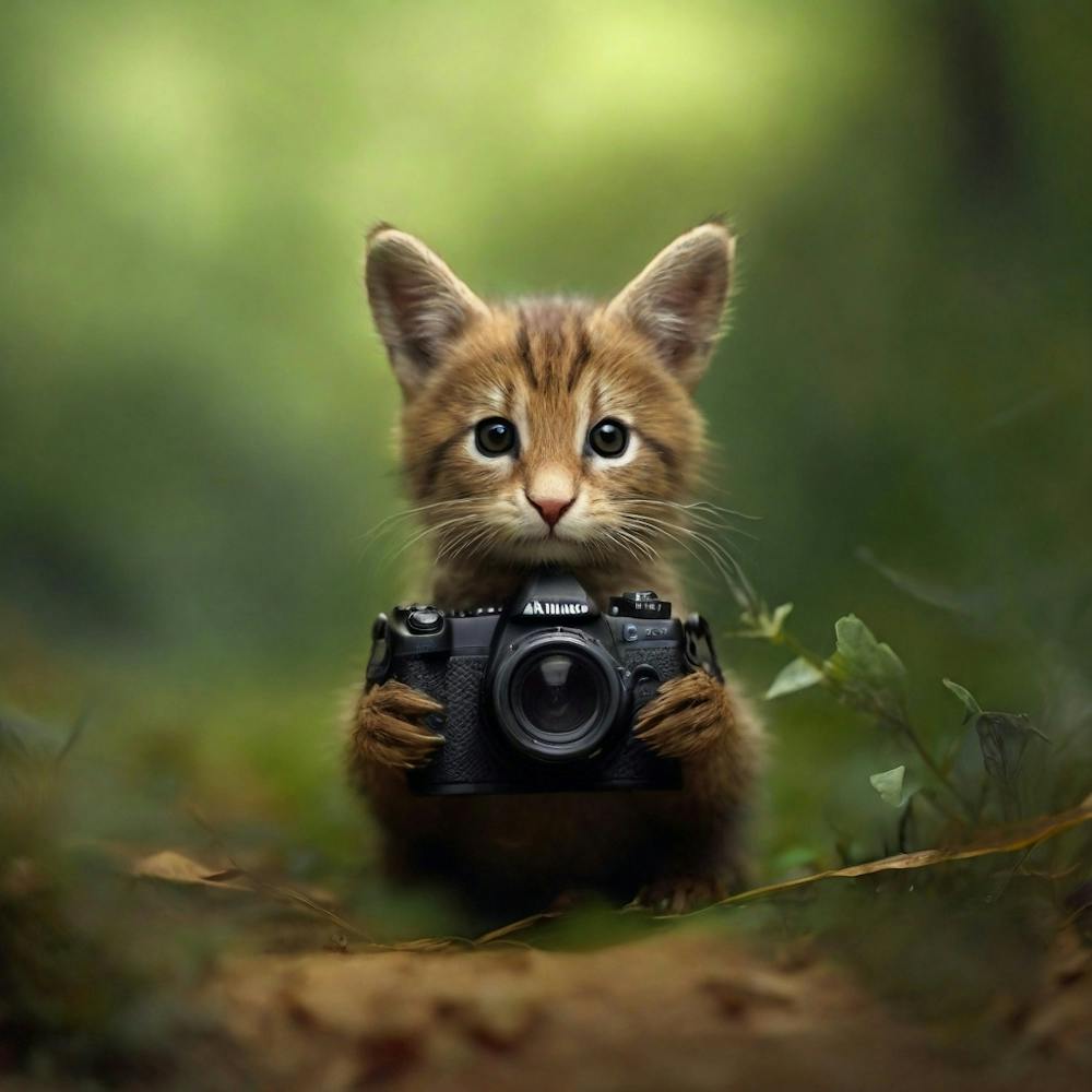 cat and camera