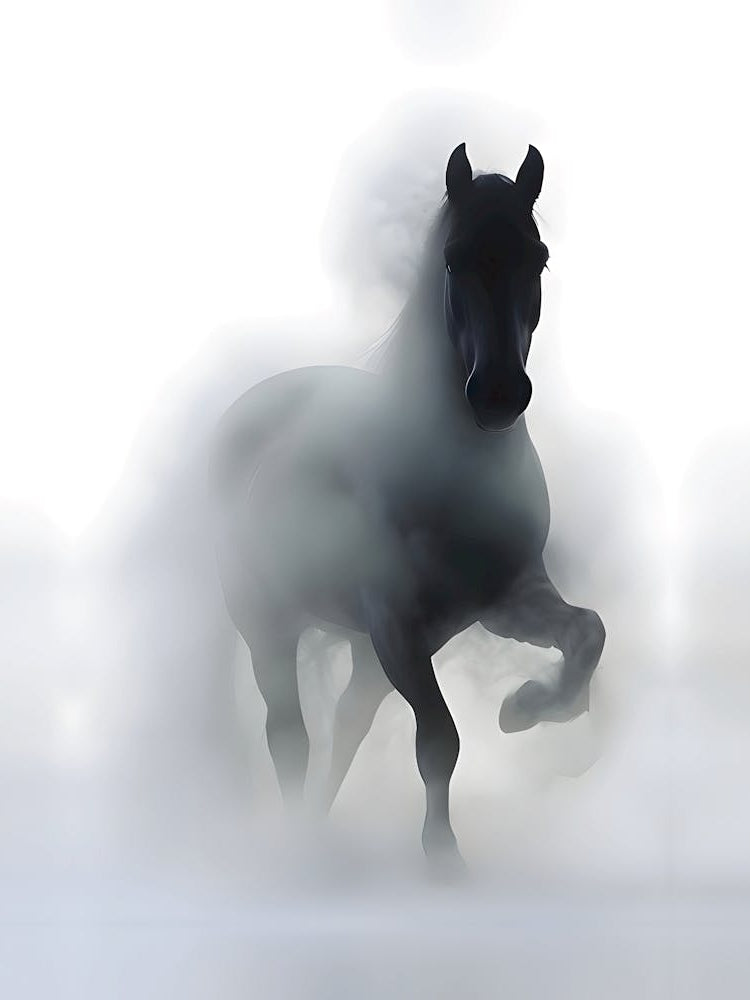 Majestic Horse In The Fog