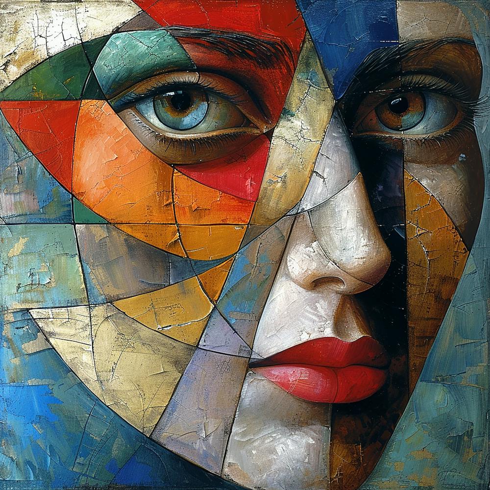 Abstract Of A Woman'S Face 7