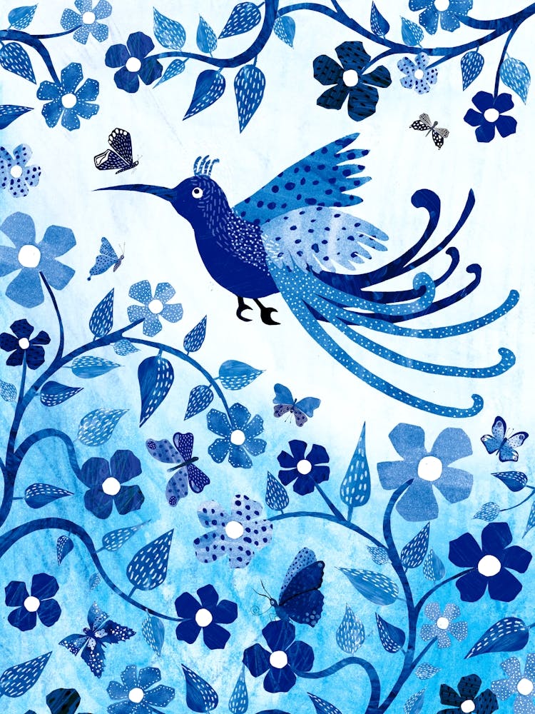 Blauer Paradiesvogel 1