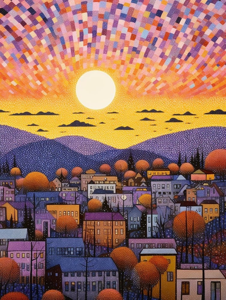 Ellensburg Washington Retro Pop Art 13