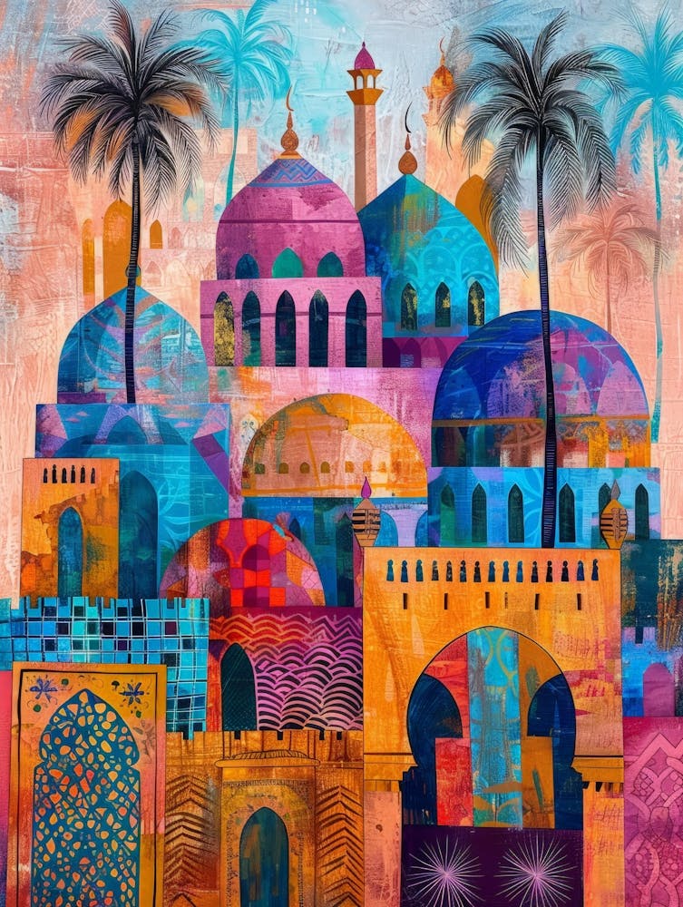 Islamic City Canvas Print