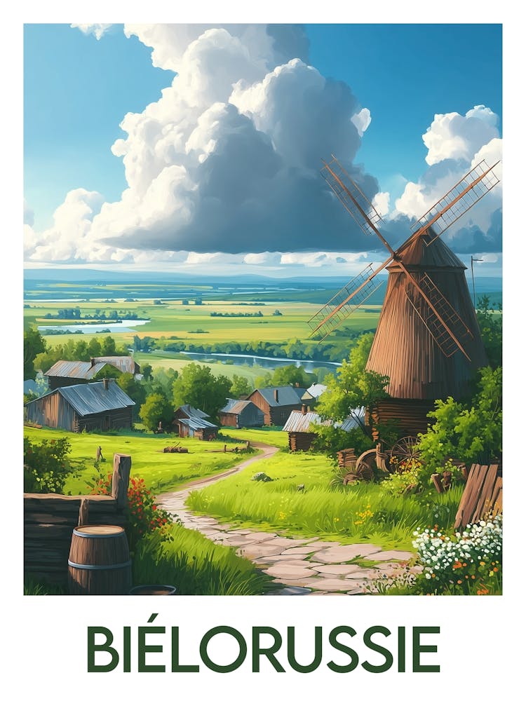 Affiche de voyage Biélorussie