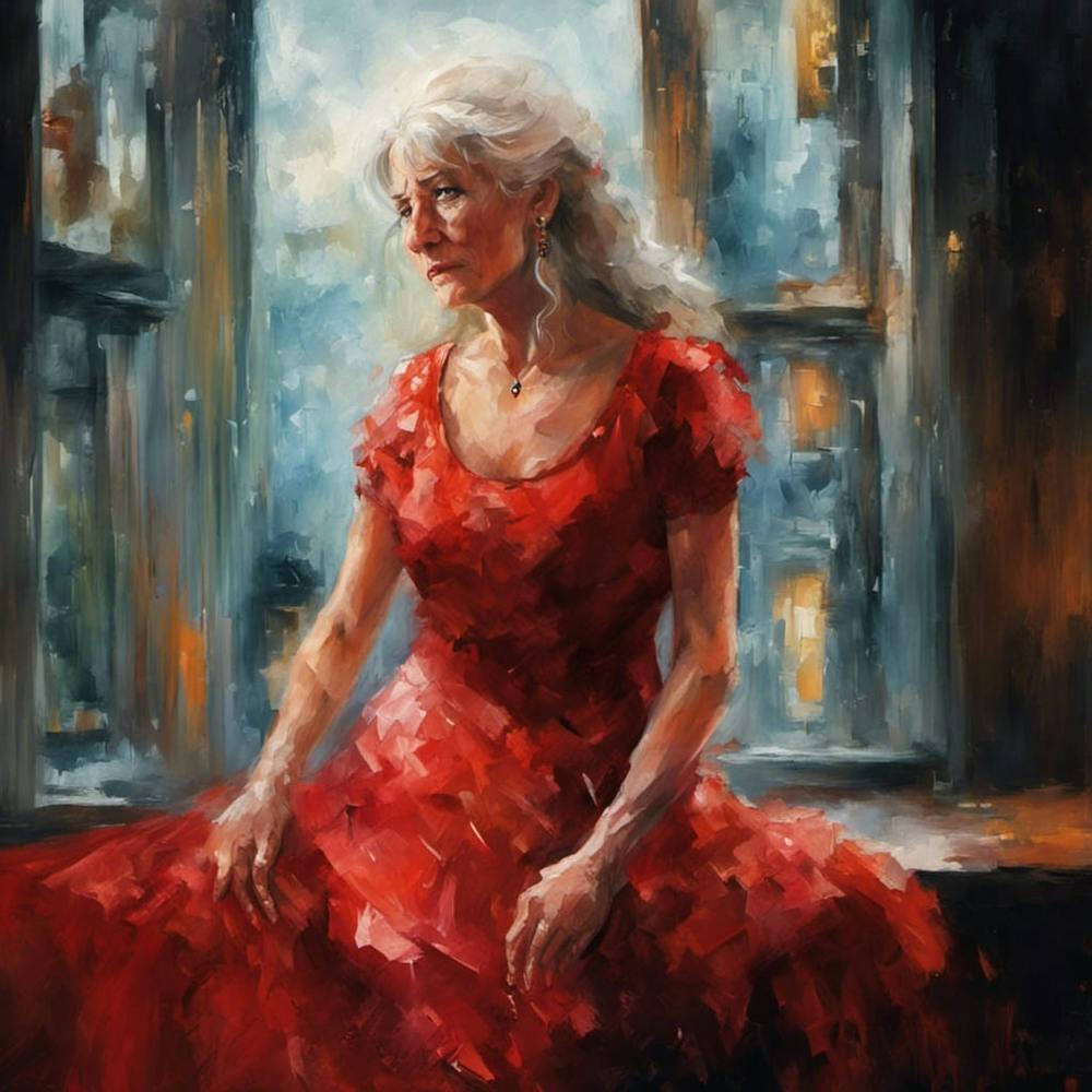 Woman In Red