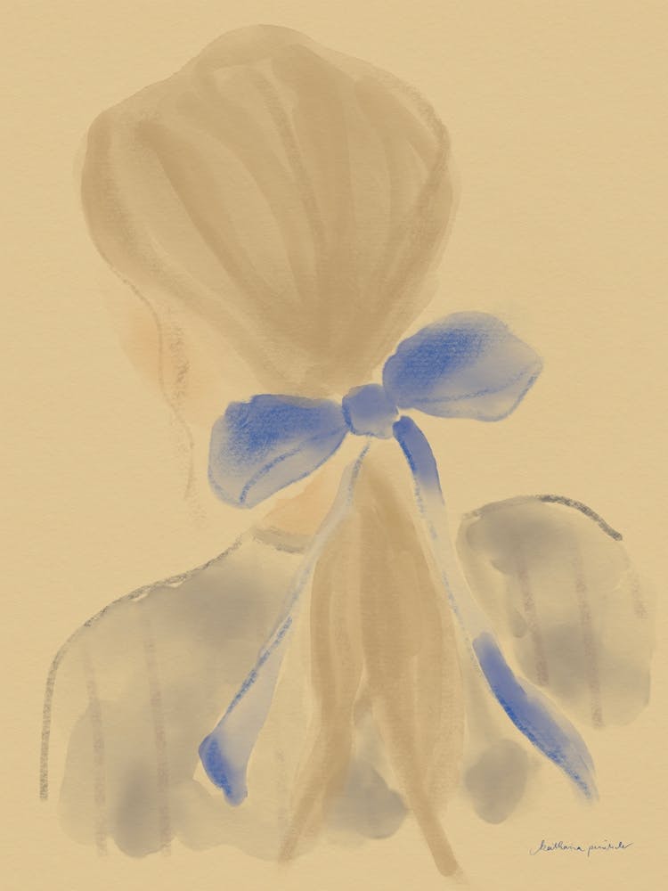 Girl With A Blue Bow