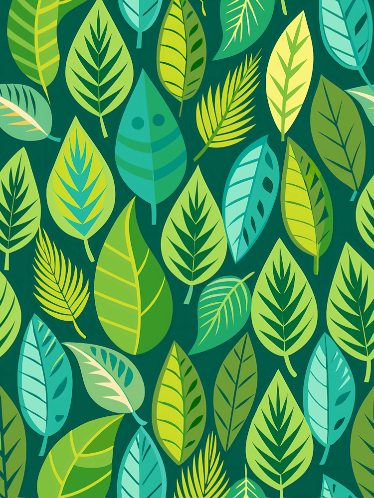Seamless Pattern With Leaves 7