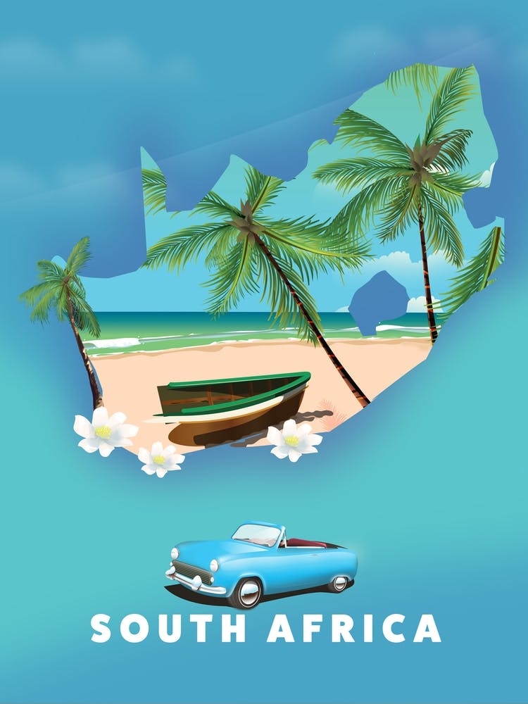 South Africa Travel map