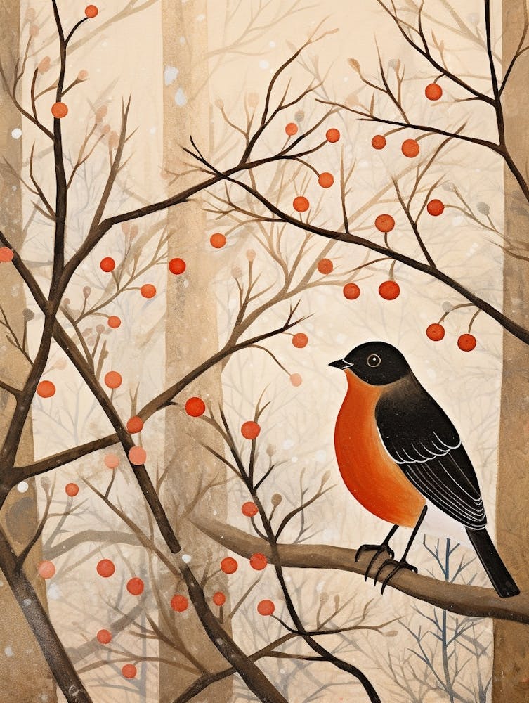 Bird Illustration Blackbird 3