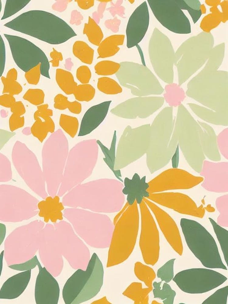 Laurel Pastel Floral 5 Flower