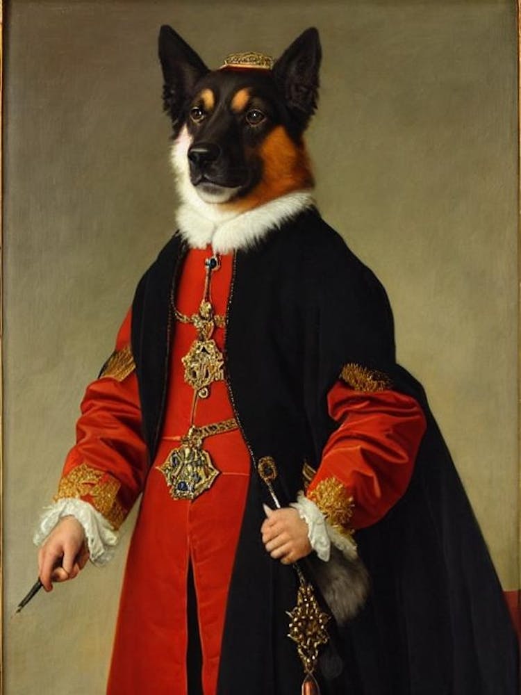Berger Picard Renaissance Portrait Oil Painting