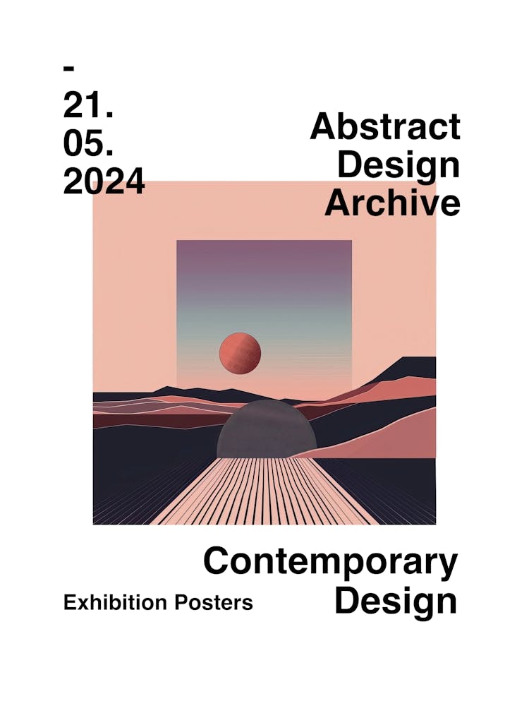 Abstraktes Design-Archiv-Poster 28