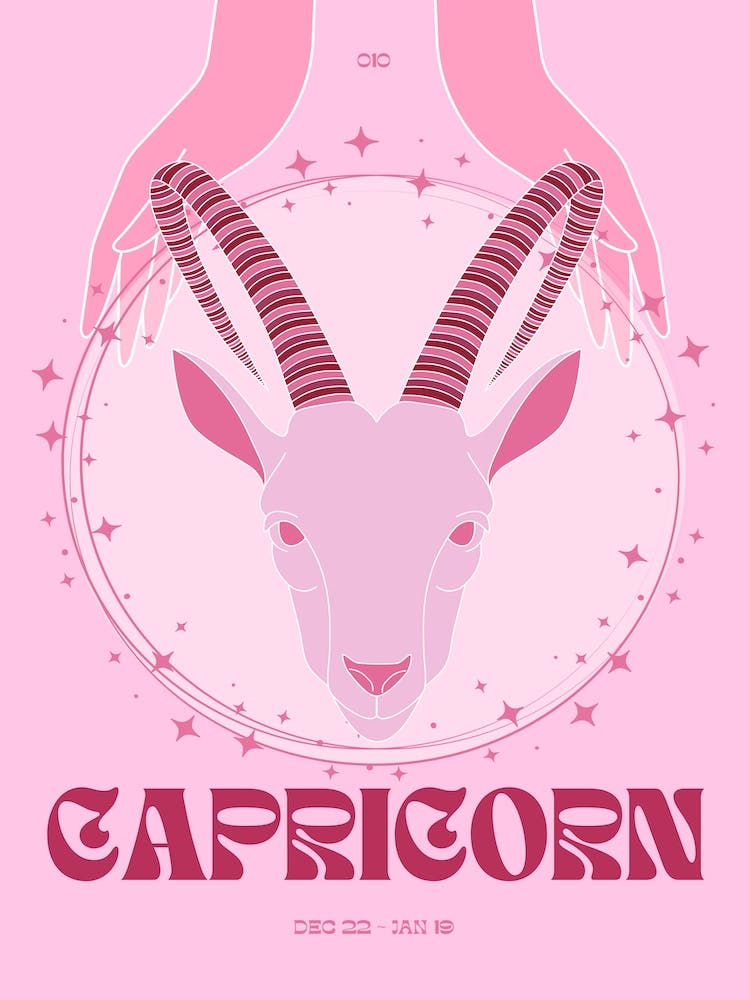 Pink Zodiac Capricorn
