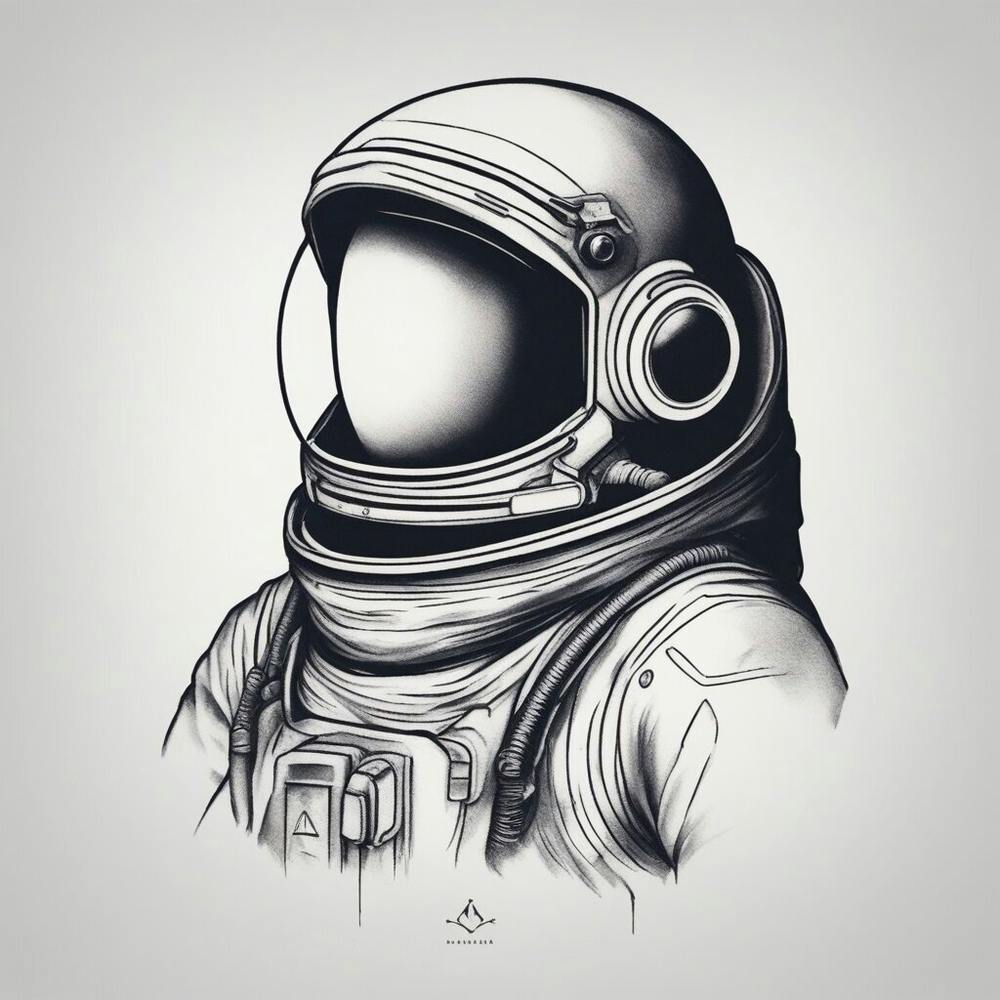 Astronauten Porträt