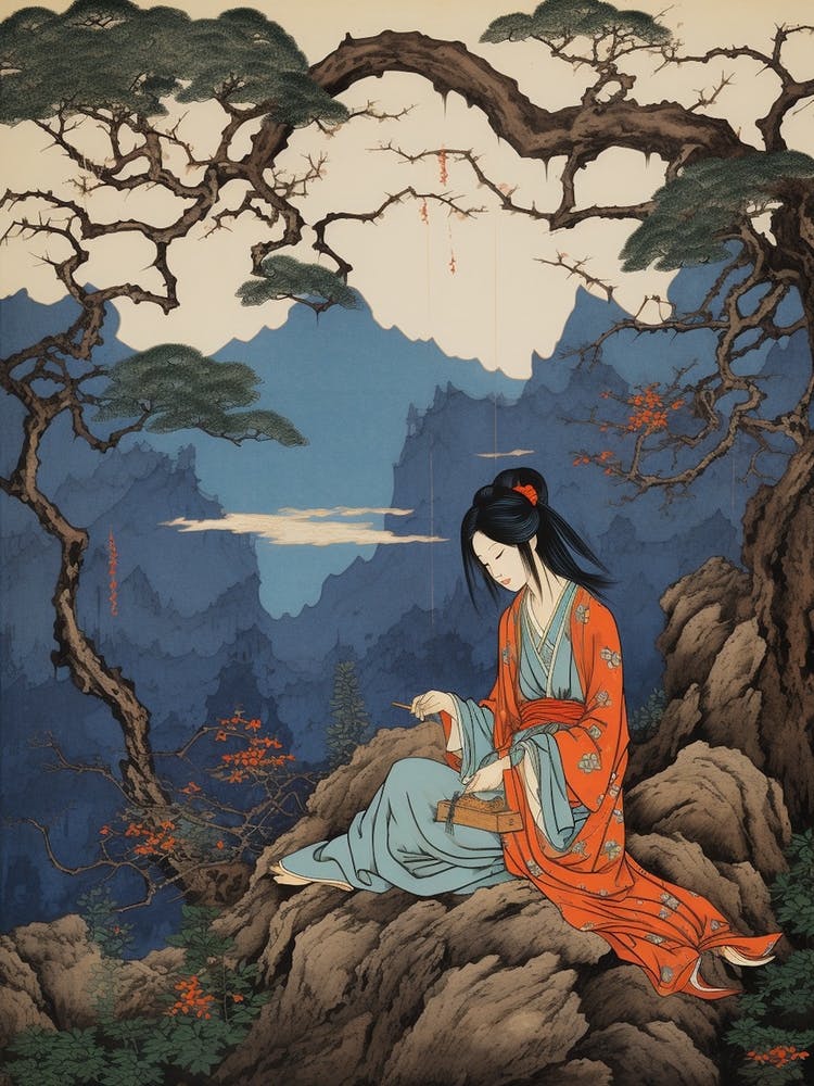 Mount Zao, Japan Vintage Travel Art 2