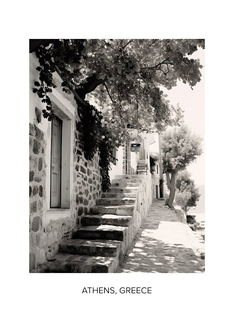 Poster Of Bodrum, Turkey, Photography In Black And White 8