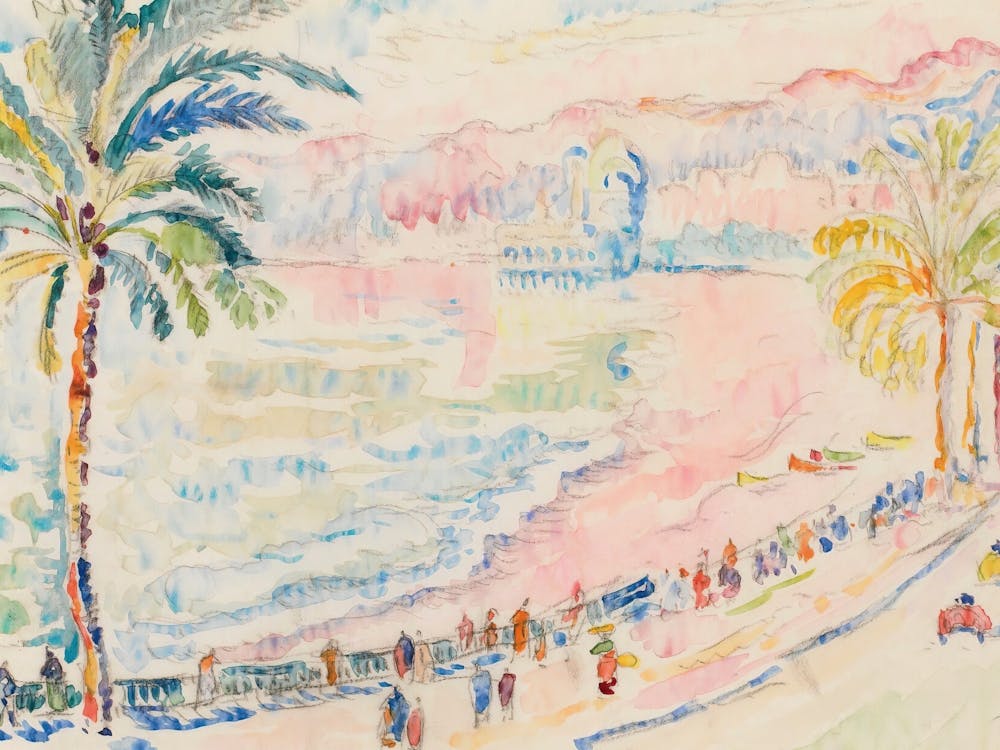 Vintage Pastel Beach