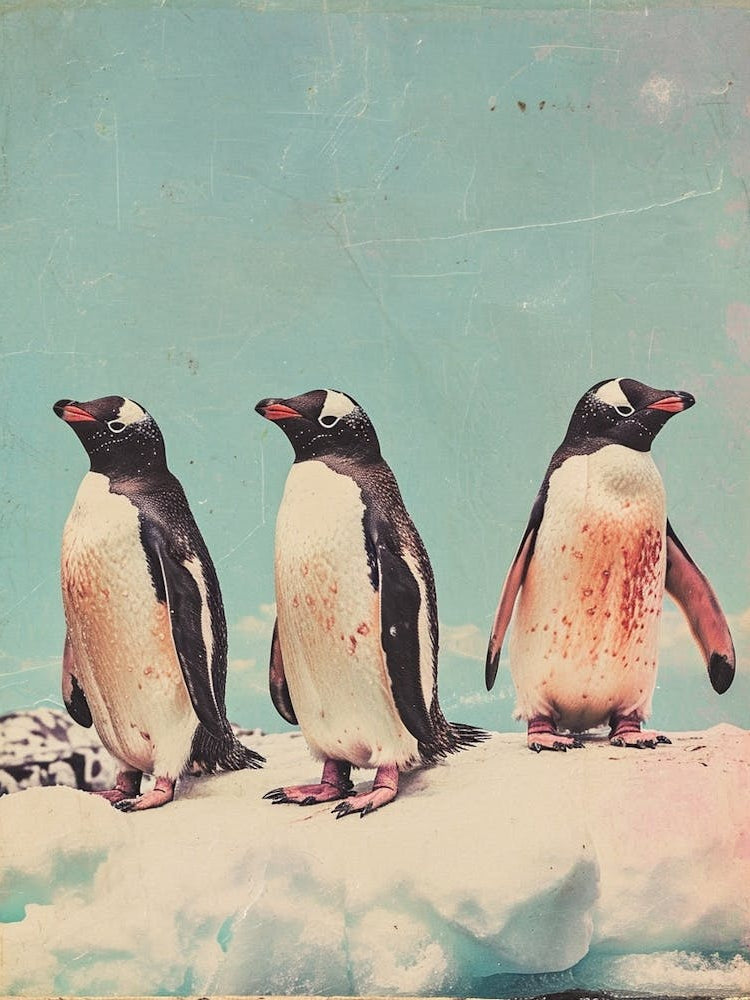 Kitsch Penguin Collage 1