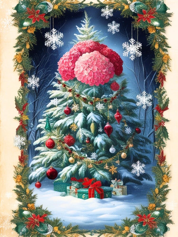 William Morris Christmas Tree 100