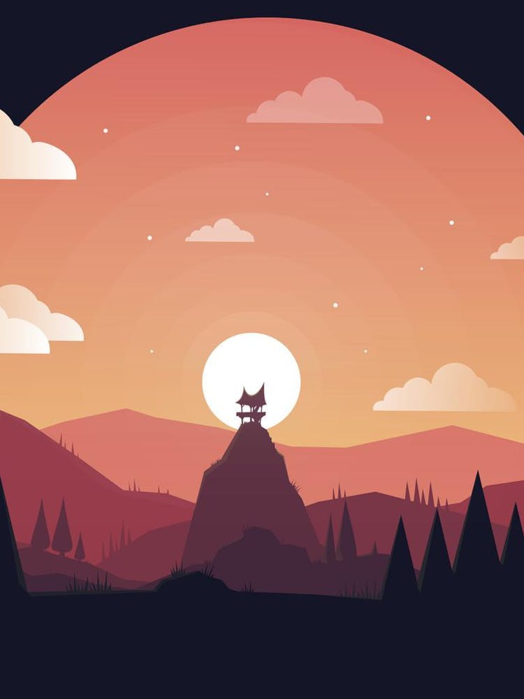 Sunset In The Mountains 4