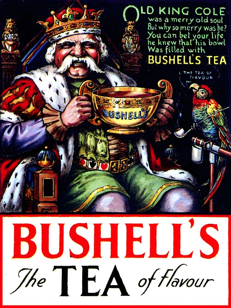 Old King Bushell's Tea, Vintage Advertisement