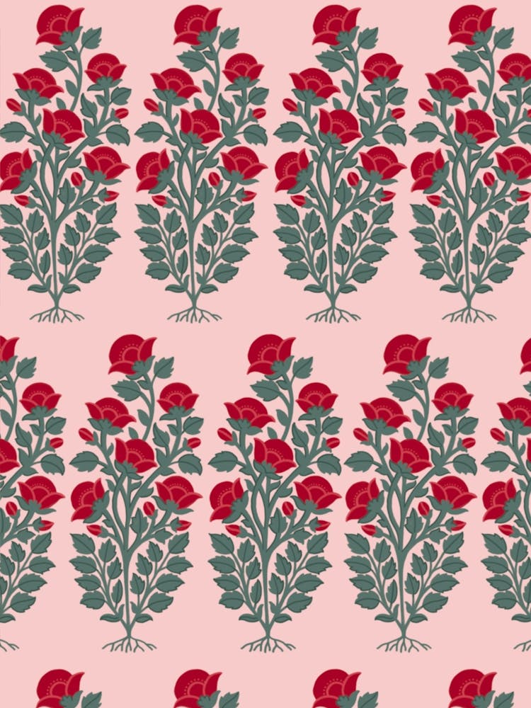 Floral Block Print