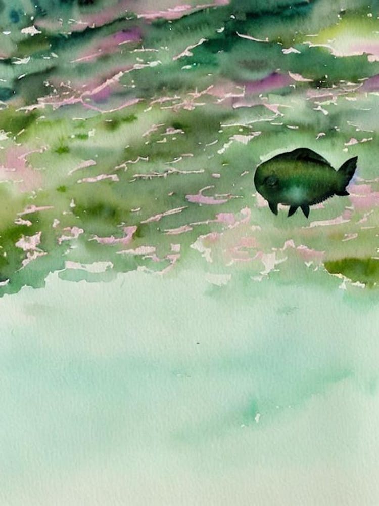 Sea Pig Storybook Watercolour