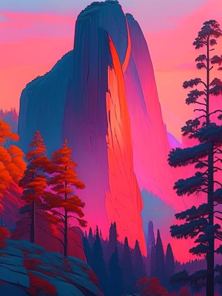 The Yosemite National Park, Dreamy Sunset 3