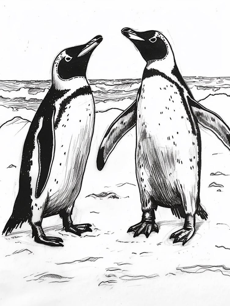 King Penguin Socializing 2