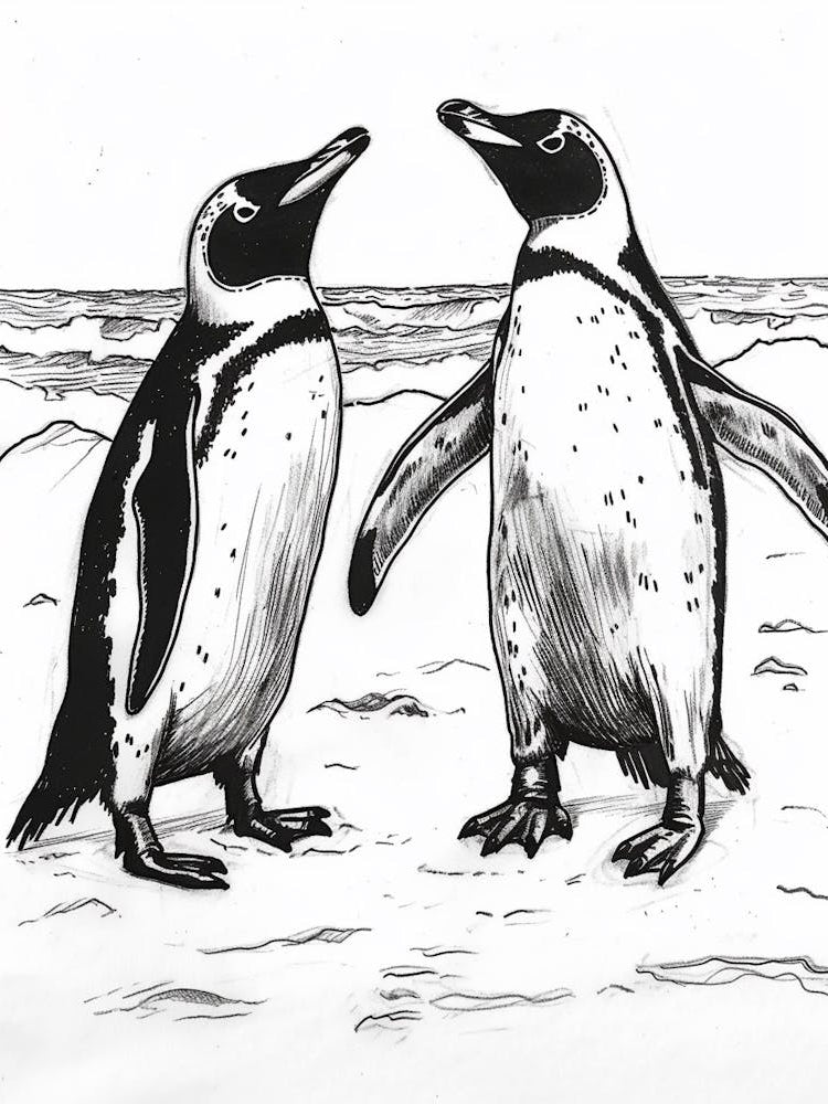 King Penguin Socializing 2