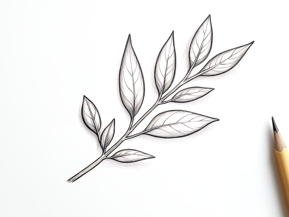 Sketch Of A Leaf